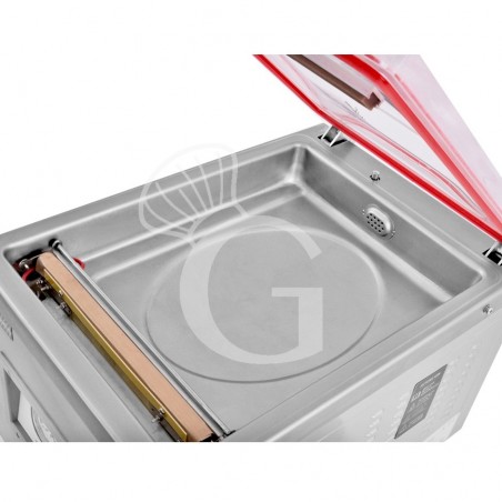 Envasadora al vacío de acero inoxidable barra de sellado 260 mm L 330 mm x P 483 mm x A 380 mm Envasadora al vacío de acero inoxidable barra de sellado 260 mm L 330 mm x P 483 mm x A 380 mm