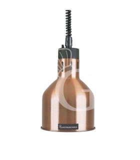 Lámpara de calentamiento color cobre diámetro 175 mm luz blanca