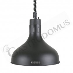 Lámpara de calentamiento negra diámetro 290 mm luz blanca
