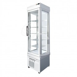 Vitrina Refrigerada expositora de pastelería ventilada 255 LT, -5°C/+10°C, 3 lados de vidrio
