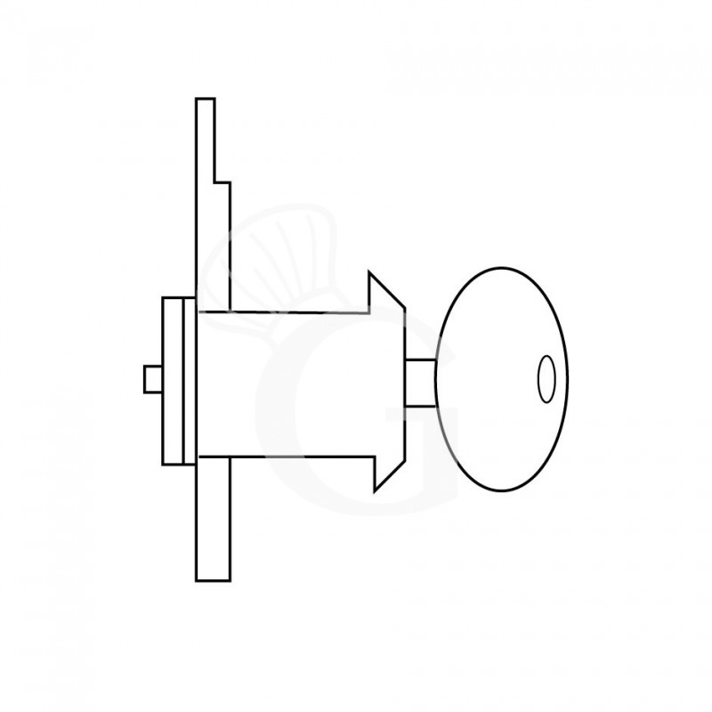 Cerradura para puertas o cajones refrigerados