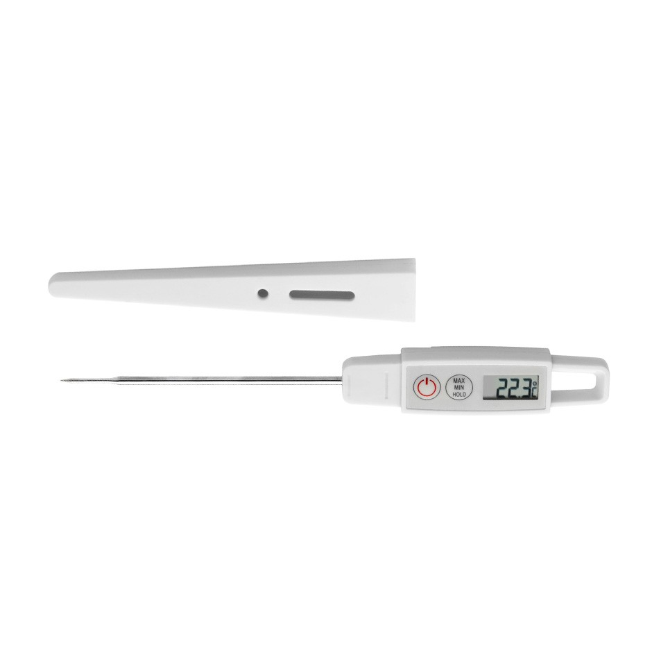 Termómetro digital impermeable con sonda L 120 mm