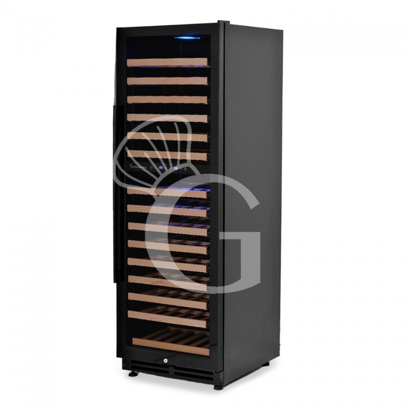 Vinoteca empotrable ventilada doble temperatura 420 LT 15 estantes 165 botellas +5°C/+22°C