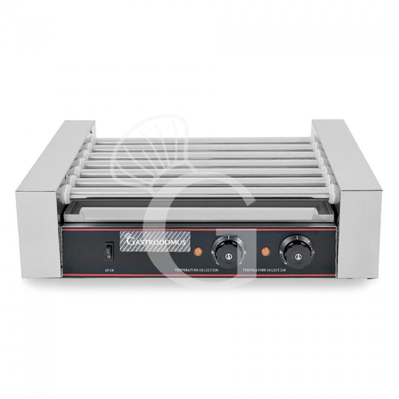 Asador de salchichas 1400 W 7 rodillos L 580 mm x P 330 mm x A 215 mm