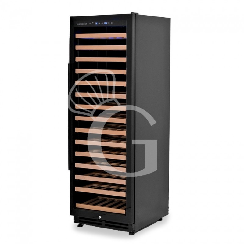 Vinoteca integrable ventilada 420 LT 15 estantes capacidad 155 botellas temperatura +5°C/+22°C