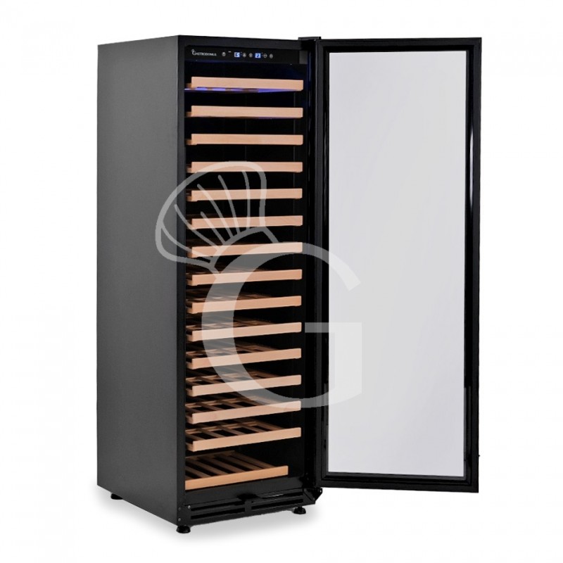 Vinoteca integrable ventilada 420 LT 15 estantes capacidad 155 botellas temperatura +5°C/+22°C