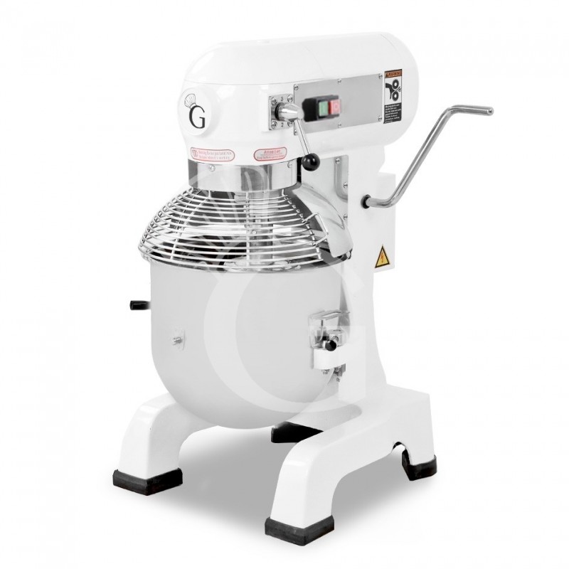 Amasadora planetaria monofásica de cuba fija 3 velocidades capacidad 20 L