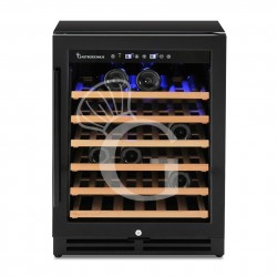 Vinoteca empotrable ventilada 150 LT 6 estantes 46 botellas +5°C/+22°C