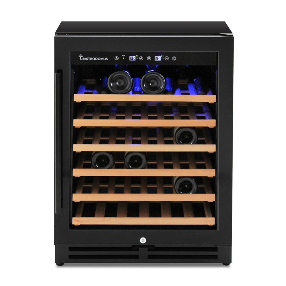 Vinoteca empotrable ventilada 150 LT 6 estantes 46 botellas +5°C/+22°C