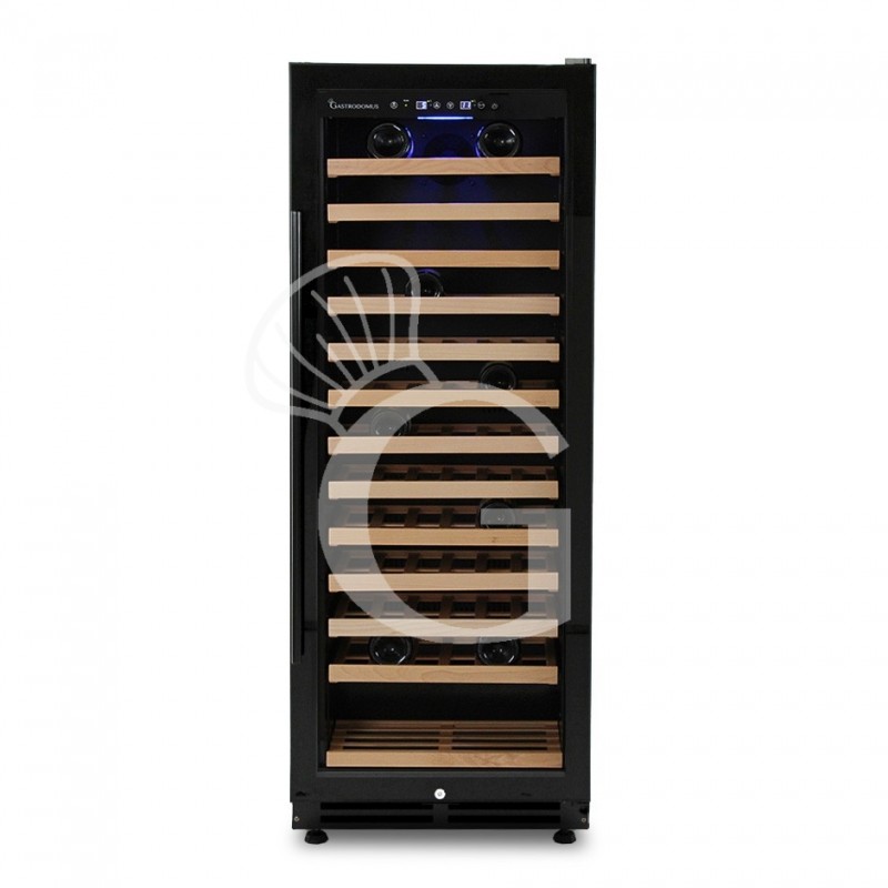 Vinoteca empotrable ventilada 288 LT 13 estantes capacidad 81 botellas +5°C/+12°C