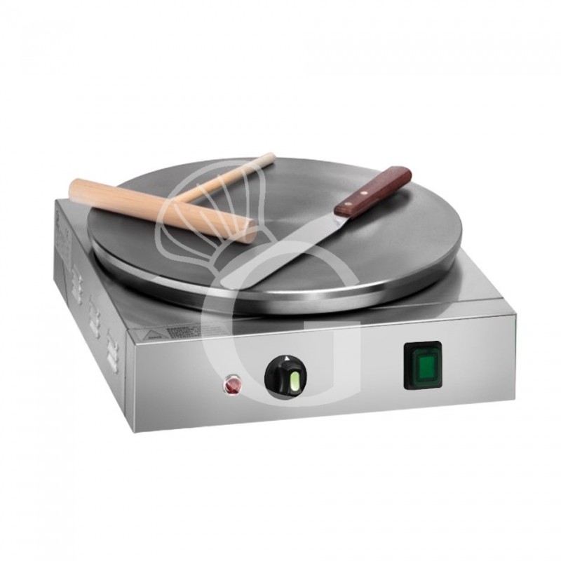 Crepera eléctrica simple con diámetro 350 mm, potencia 2400 W y voltaje Monofásico
