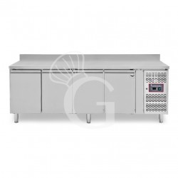 Tavolo refrigerato - 4 porte - alzatina - Prof. 600 -2°C/+8°C