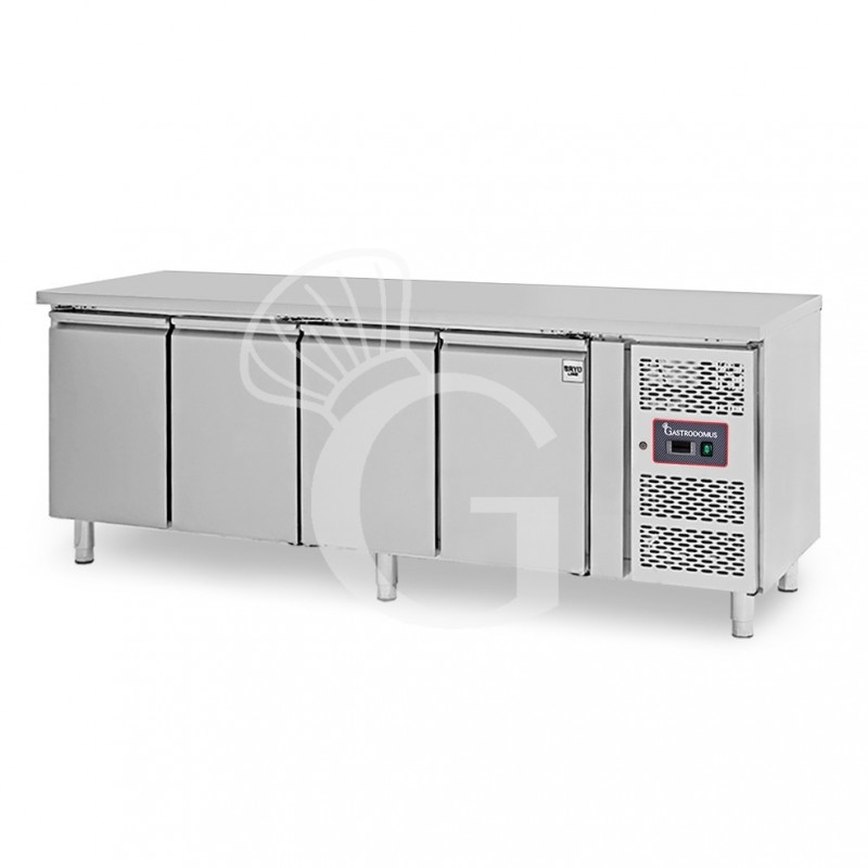 Mesa Refrigerada 4 Puertas 600 mm de profundidad-2°C/+8°C Clase de eficiencia energética E