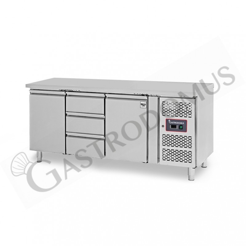 Mesa Refrigerada 3 cajones 2 puertas 700 mm -2°C/+8°C