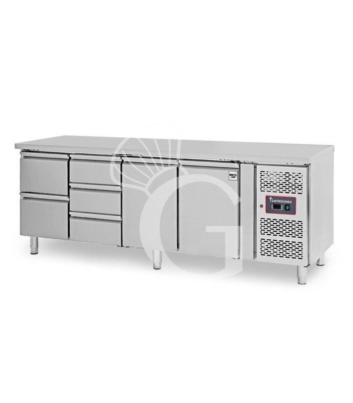 Mesa Refrigerada 5 cajones 2 puertas 700 mm -2°C/+8°C
