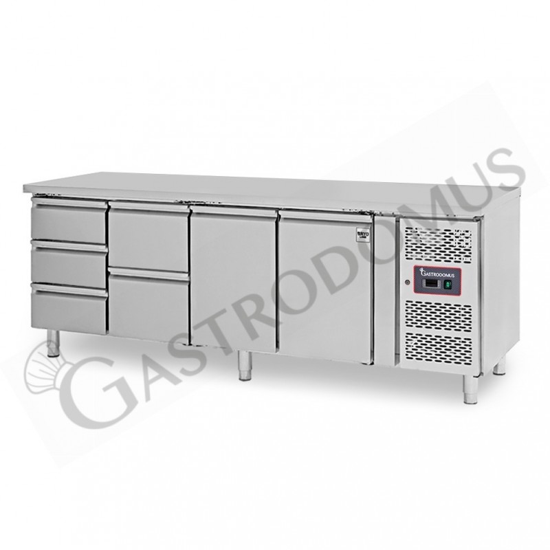 Mesa Refrigerada 5 cajones 2 puertas 700 mm -2°C/+8°C