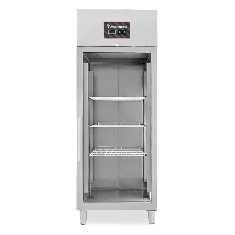 Armario refrigerado ventilado con puerta de vidrio -2°C/+8°C 650 LT tropicalizado