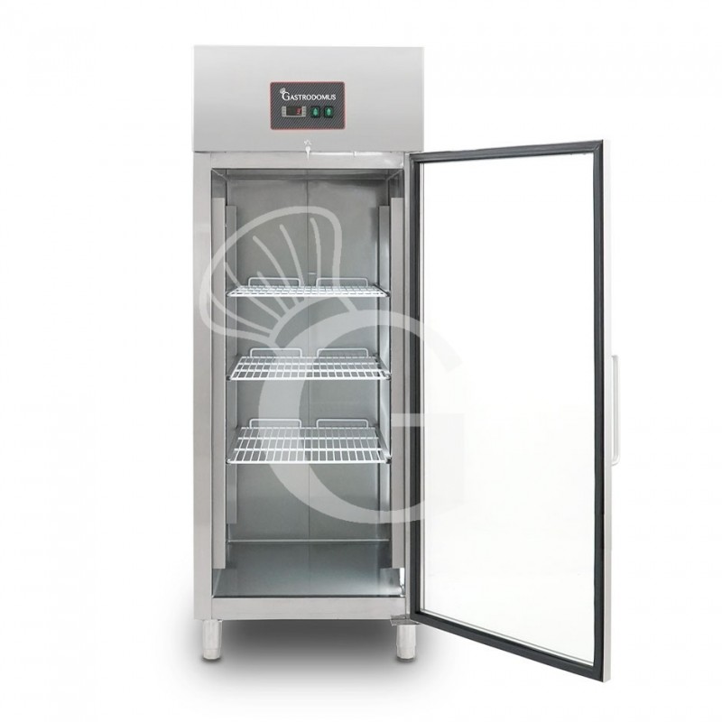 Armario refrigerado ventilado con puerta de vidrio -2°C/+8°C 650 LT tropicalizado