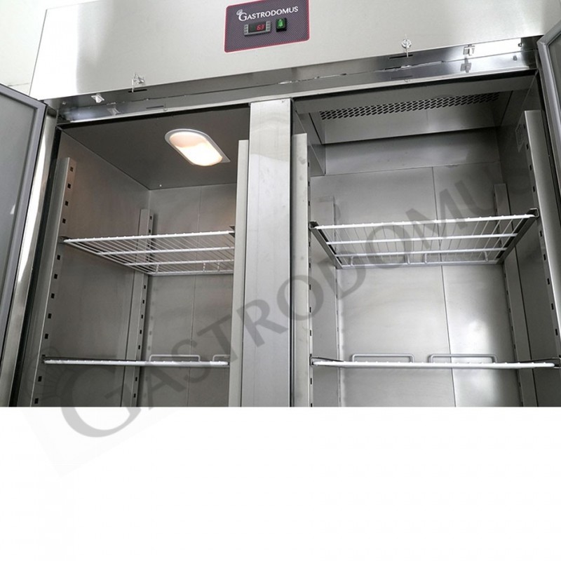 Armario refrigerado estático GN2/1 con 2 puertas, temperatura -2°C/+8°C, capacidad 1200 litros