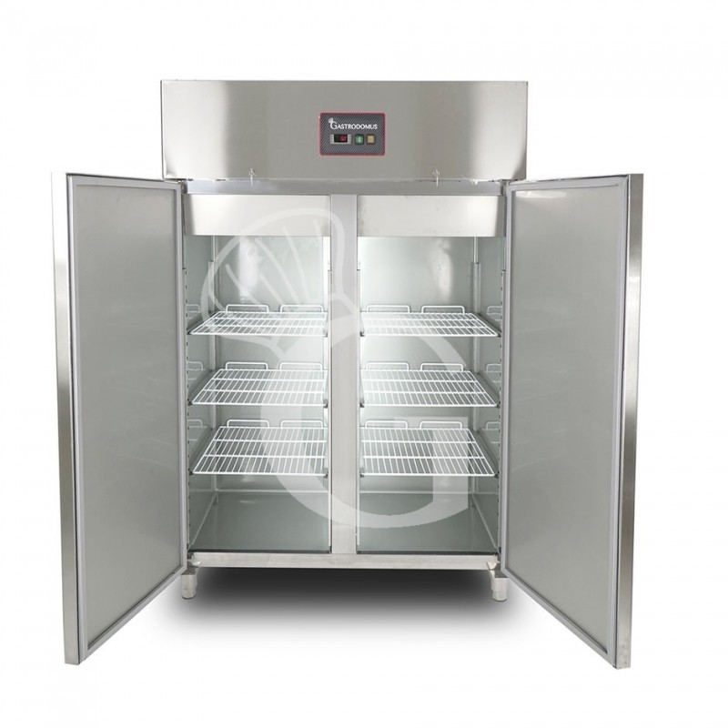 Congelador vertical de 2 puertas -18°C/-22°C 1156 LT clase de eficiencia energética E, puertas abiertas