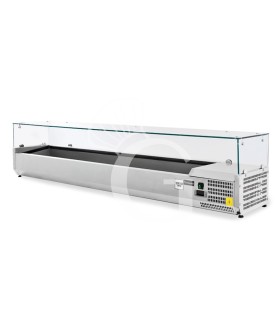 Vitrina Refrigerada horizontal para ingredientes - L 2005 MM - Capacidad 9 Cubetas GN1/3