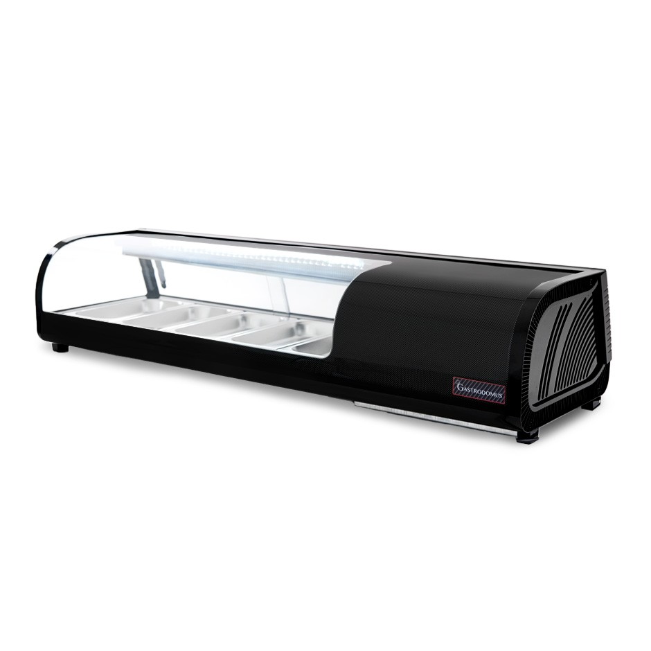 Vitrina Refrigerada para sushi 5 Cubetas GN1/3 190 W