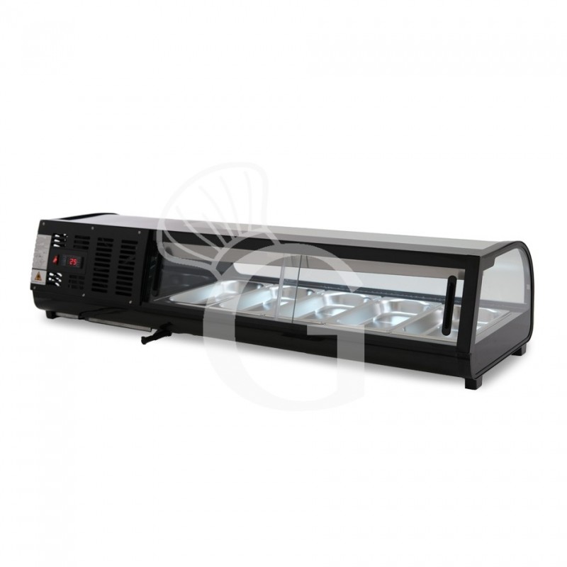 Vitrina Refrigerada para sushi 5 Cubetas GN1/3 190 W