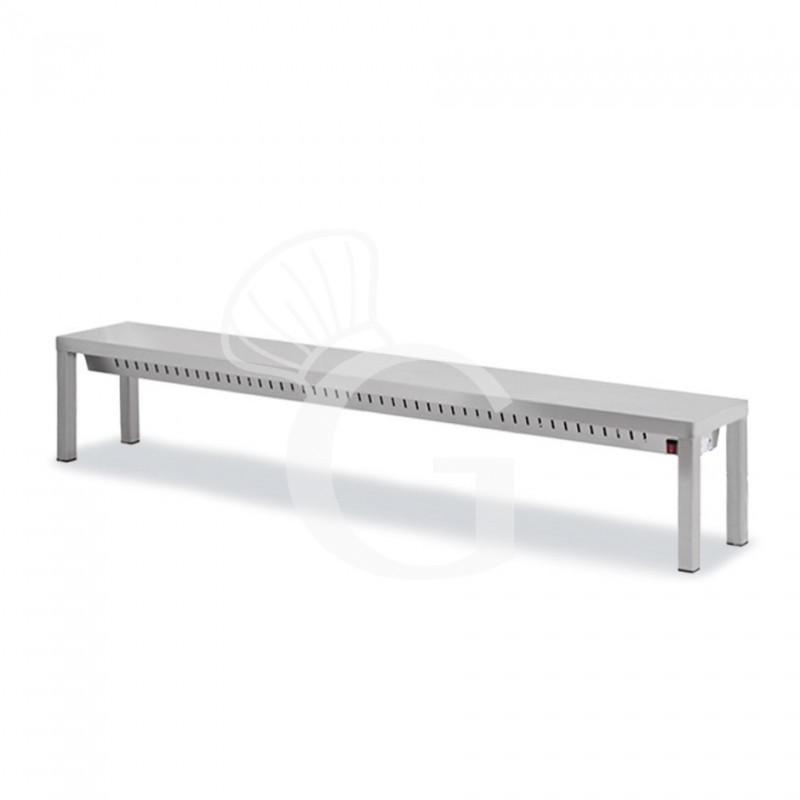 Estante de sobremesa infrarrojos L 2000 x P 300 x A 350 mm, completo con lámparas