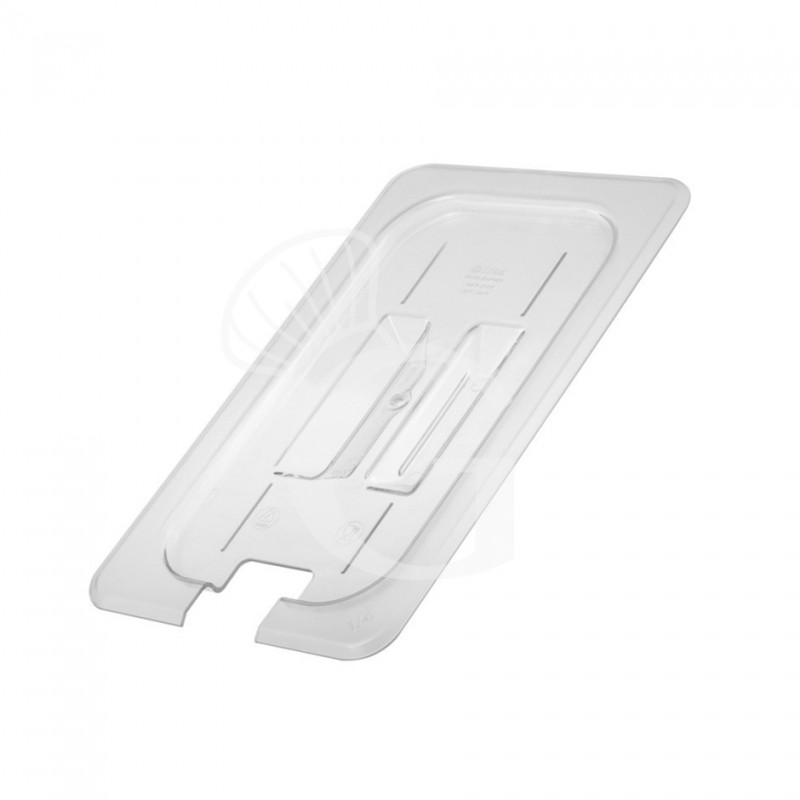 Tapa con agujero de policarbonato para cuchara GN1/2 L 325 x P 265 mm
