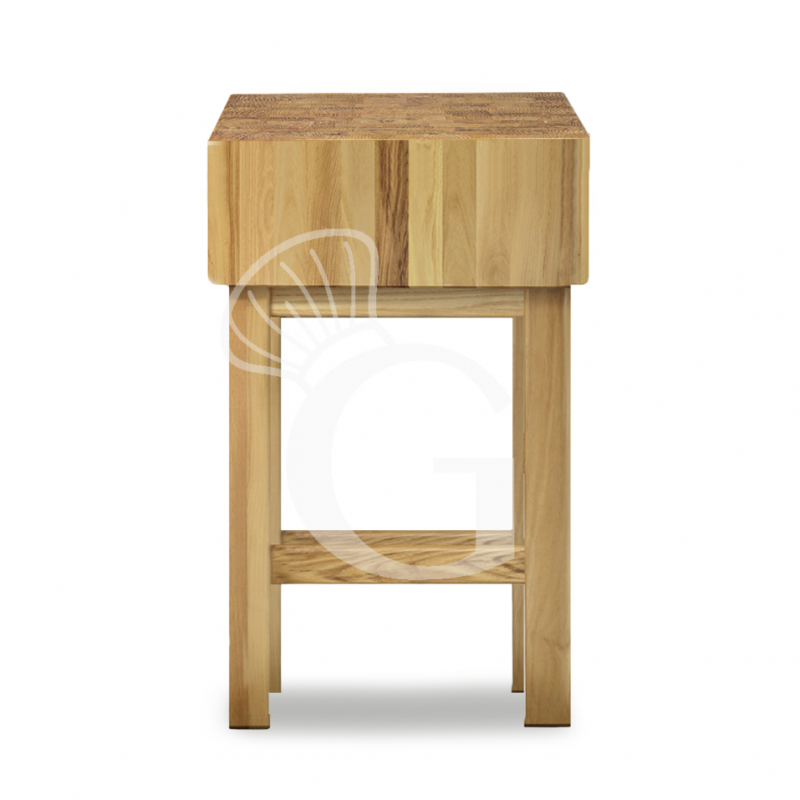 Tajo de troceo de madera de 350 mm + taburete L 500 mm x P 500 mm x A 900 mm