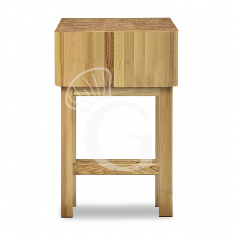 Tajo de troceo de madera de 350 mm + taburete L 700 mm x P 600 mm x A 900 mm