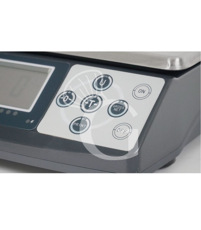 Balanza de control en ABS con capacidad de 20 kg y precisión de 1 g L 245 mm x P 310 mm x A 95 mm