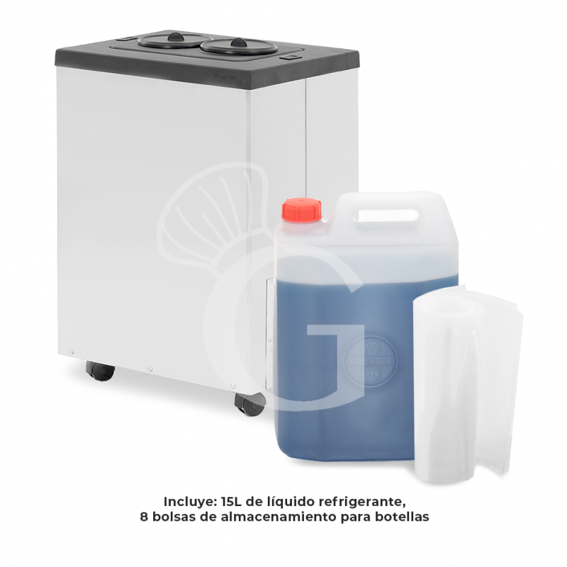 Enfriador de botella con ruedas 2 Botellas L 500 MM X P 370 MM X A 720 MM