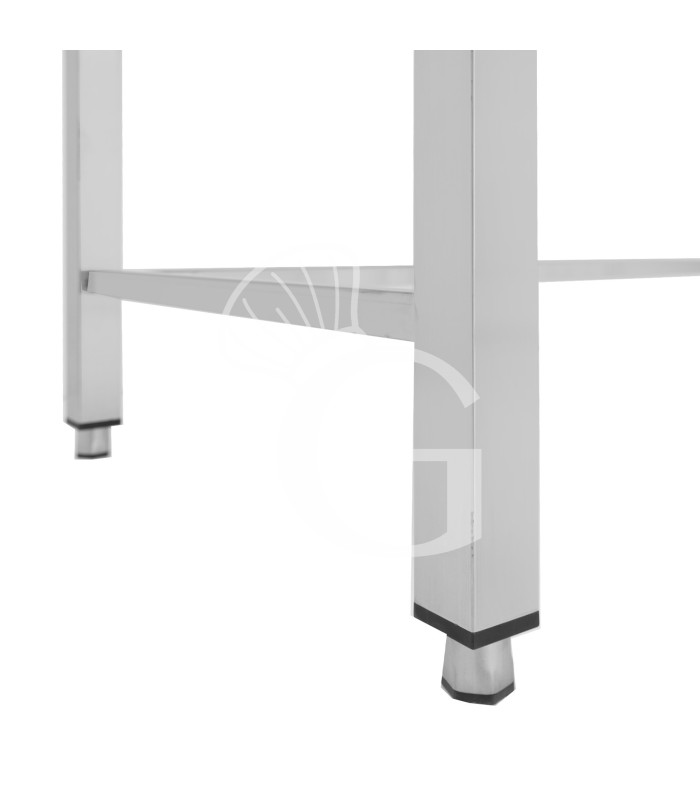 Mesa de acero inoxidable L 600 mm x P 600 mm x A 865 mm