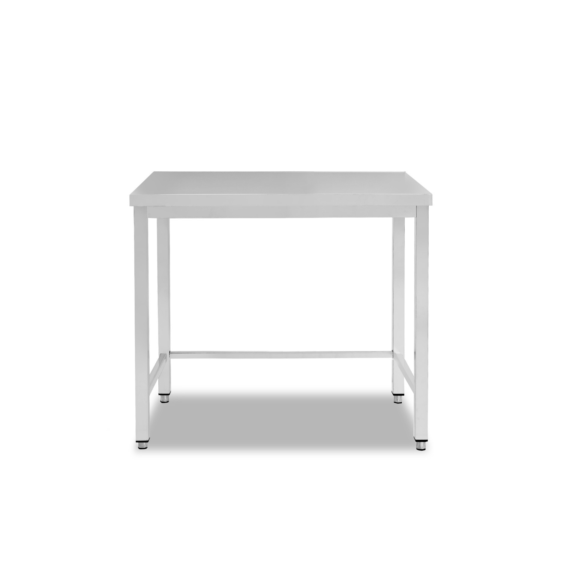 Mesa de acero inoxidable L 700 mm x P 700 mm x A 865 mm