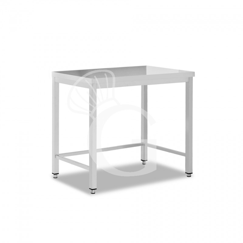 Mesa de acero inoxidable L 700 mm x P 700 mm x A 865 mm