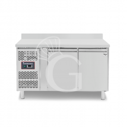 Mesa refrigerada con 2 puertas, peto, P 600 mm +2°C/+8°C motor a la izquierda