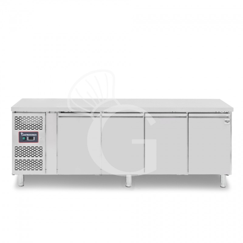 Mesa refrigerada 4 puertas, 600 mm de profundidad +2°C/+8°C motor a la izquierda