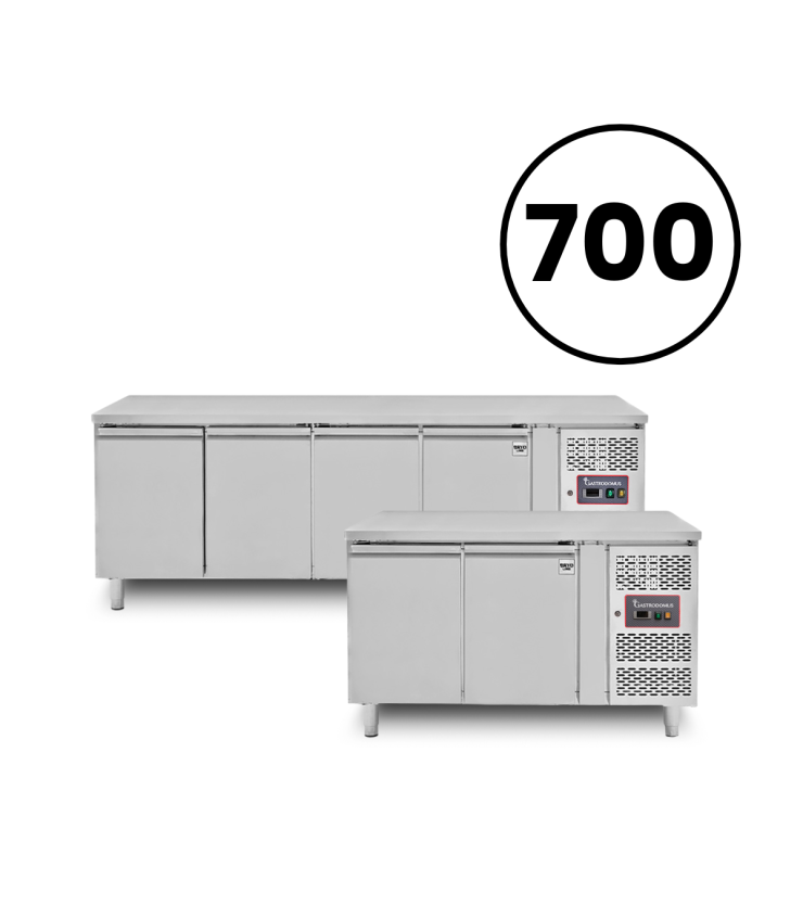 Mesas refrigeradas GN1/1- Prof.700
