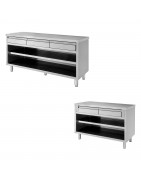 Mesa contrabarra con cajones, Prof. 700