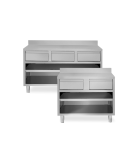 Mesa contrabarra con cajones y peto, Prof. 700