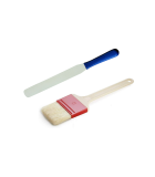 Espátulas, cucharas, pinceles y paletas