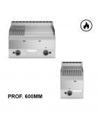 Fry tops a gas - Prof. 600 mm