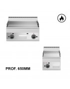 Fry tops a gas - Prof. 650 mm