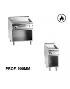 Fry tops a gas - Prof. 900 mm