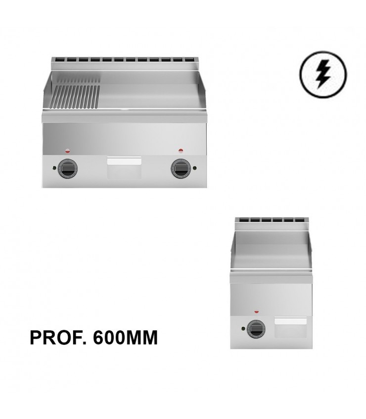 Piastre Fry Top Elettriche - profondità 600 mm