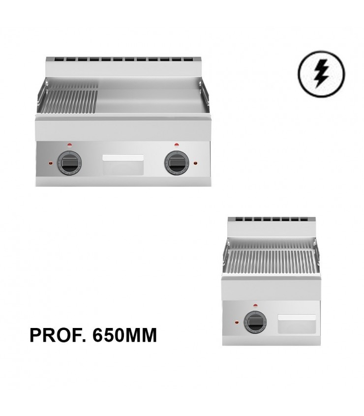Piastre Fry Top Elettriche - profondità 650 mm