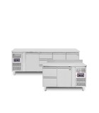 Mesas refrigeradas con cajones