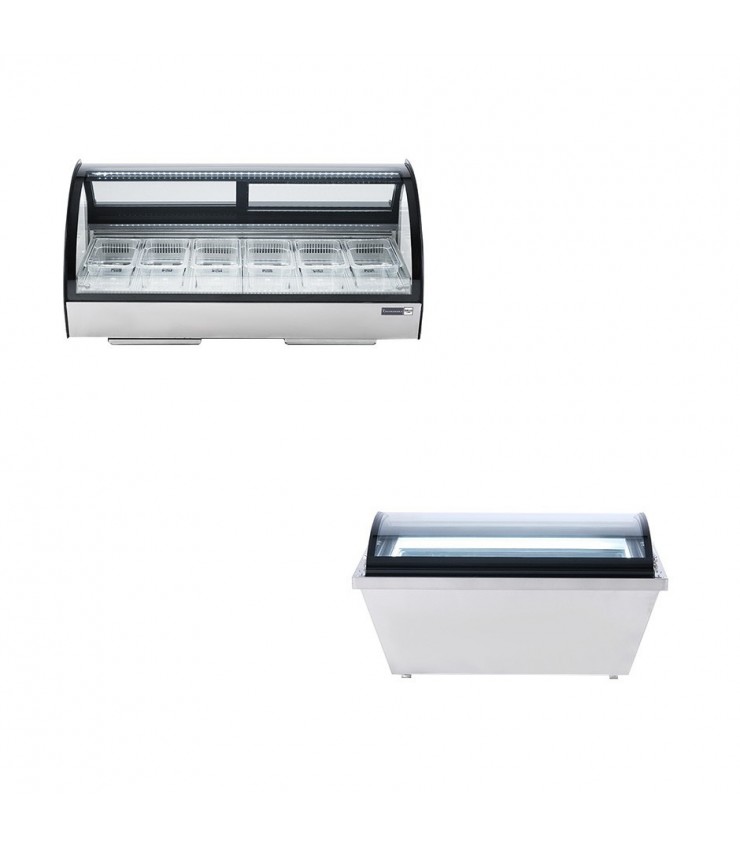 Vitrinas refrigeradas para heladería
